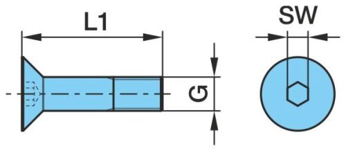 Šroub M12 x 25 - 8.8 / SW 8