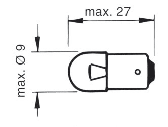 Žárovka 12V 4W BA9s