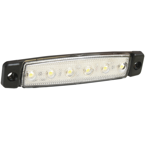 Pozička biela LED 96x20mm 6diod
