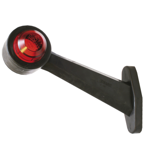 Pozička boční-tykadlo červeno/bílé - zahnuté 60° včetně propojovacích kabelů