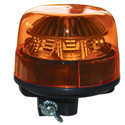 Maják LED oranž, na nátrubek ,,GALAXY,, 10 - 30V 8led,IP68, 130x125mm