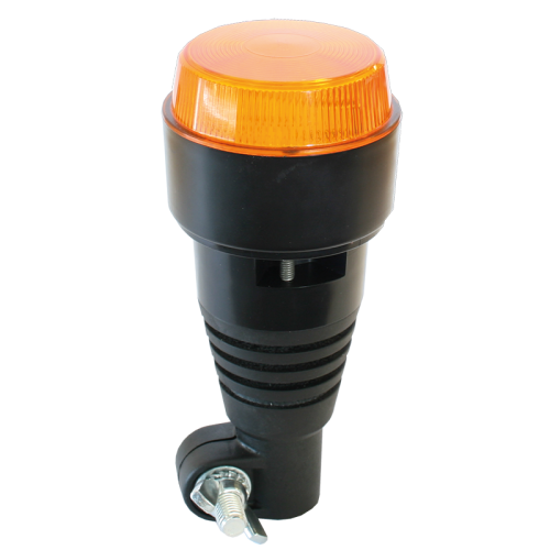Maják LED zábleskový oranžový 12/24V na držák