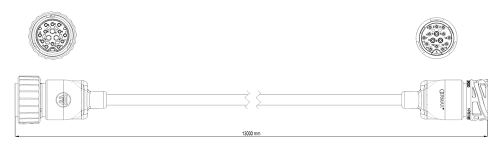 Hlavní kabel BPW 15pin/13m ADR