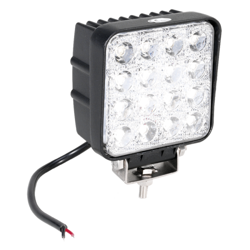 Pracovní svítilna 16LED 9-32V, 3100Lm, IP67, 48W, 6000K, 110x135mm - kabel 0,3m