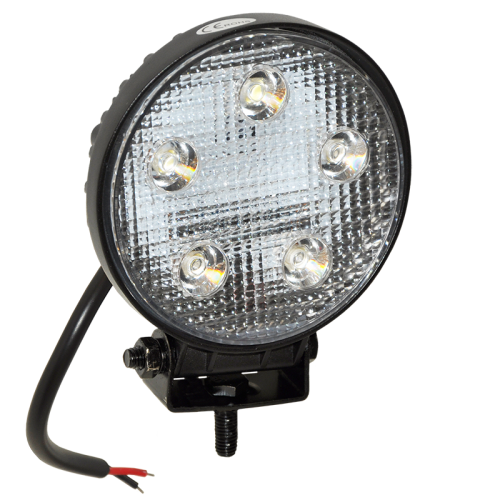 Světlomet pracovní LED110x110mm 9 -32V - kabel 500mm, IP67, oválný tvar, 5LED
