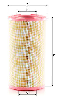 Filter vzduchový, DAF XF105 EURO4 / 5 (10 / 2005-)