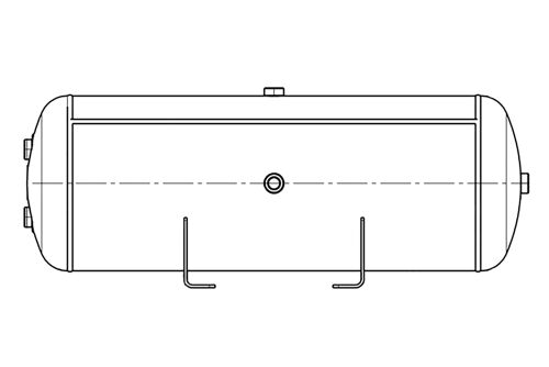 Vzduchojem 60l / 310 x 898 / 11,0 bar, Al