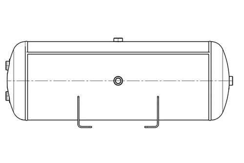 Vzduchojem 60l / 310 x 898 / 11,0 bar, Al
