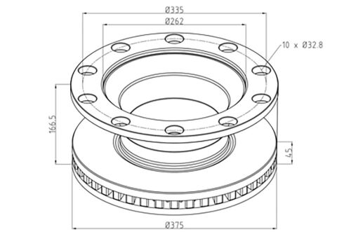 Kotúč brzdový RVI