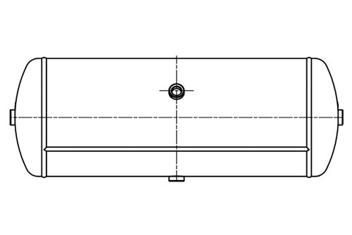 Vzduchojem RVI 30l / 250 x 705/13 bar