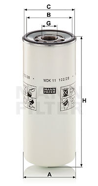 Filtr palivový, filtr Volvo/RVI